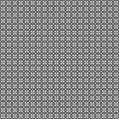 Noktalı siyah beyaz haç deseni, logo üretken hesaplama sanatı çizimi