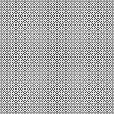 Soyut siyah ve beyaz süs desenli vektör çizimi