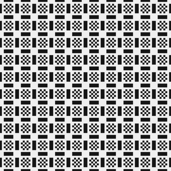 Black White Geometric Seamless Pattern Vector Illustration — Stock Vector