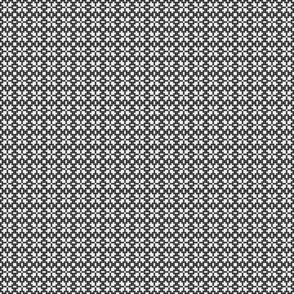 Patrón Cruzado Blanco Negro Con Puntos Ilustración Arte Computacional Generativa — Archivo Imágenes Vectoriales