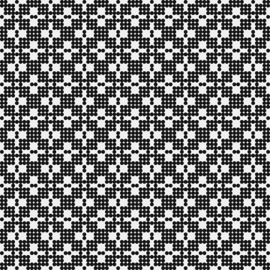 Noktalı soyut desen, üretken hesaplama sanatı çizimi 