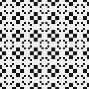 Vektör kusursuz desen. siyah ve beyaz geometrik süsler. Doku tekrarlanıyor. soyut arkaplan
