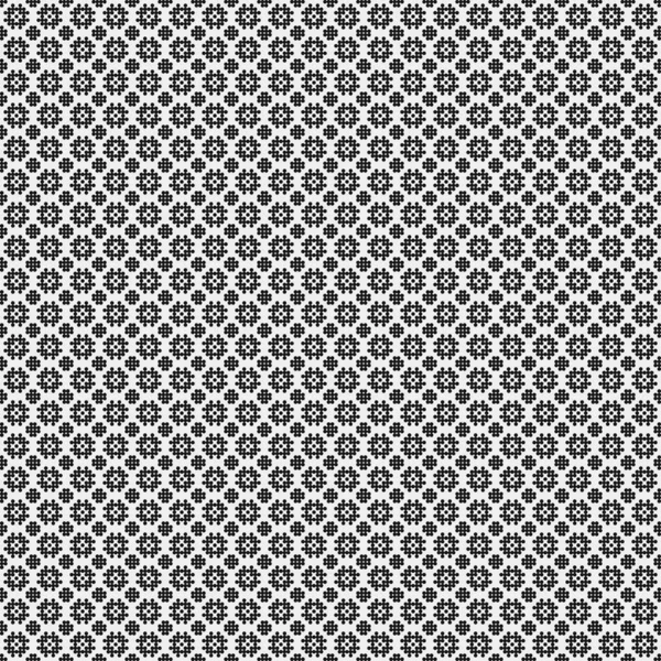 幾何学的黒白のシームレスな形状背景ベクトル図 — ストックベクタ