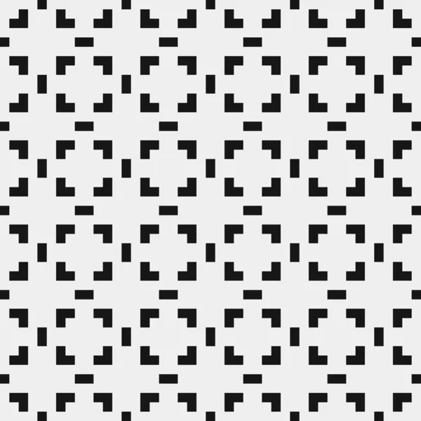 ベクトルシームレスパターン 抽象的な幾何学的黒と白の背景 — ストックベクタ