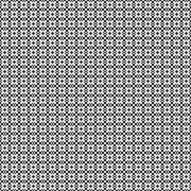 Siyah ve beyaz geometrik arkaplanın kusursuz deseni