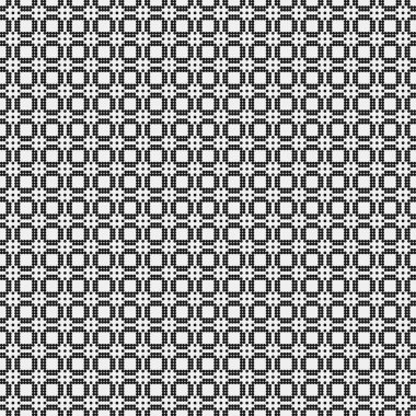 Soyut siyah ve beyaz süs desenli vektör çizimi