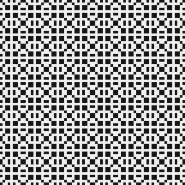 Soyut siyah ve beyaz süs desenli vektör çizimi