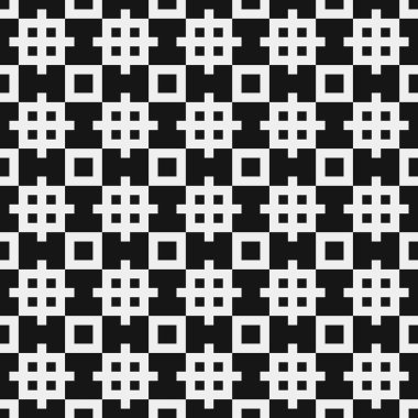 Soyut Çapraz Noktalar Şablonu, arka plan. Vektör illüstrasyonu  