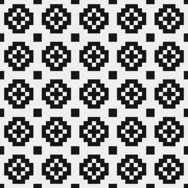 soyut geometrik siyah beyaz desen, vektör illüstrasyonu  