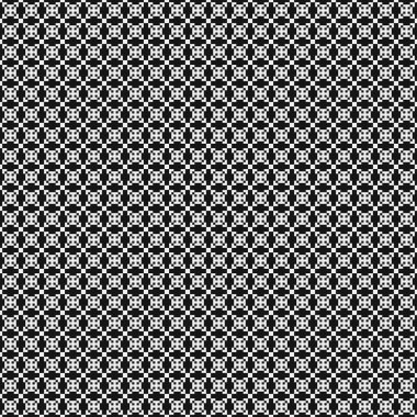 Soyut geometrik çapraz siyah beyaz desen, vektör illüstrasyonu  