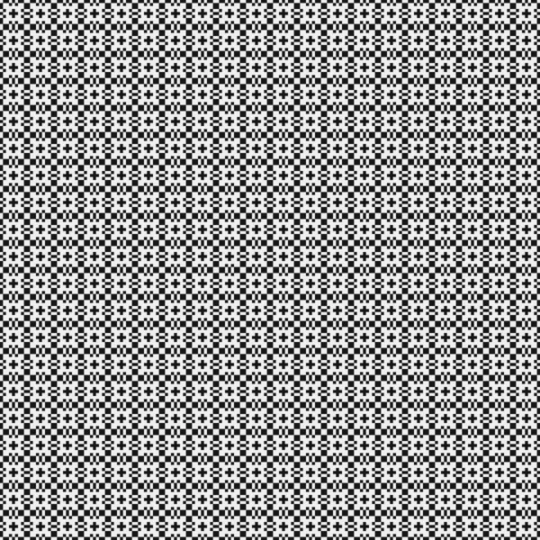 白黒の幾何学的背景のシームレスなパターン — ストックベクタ