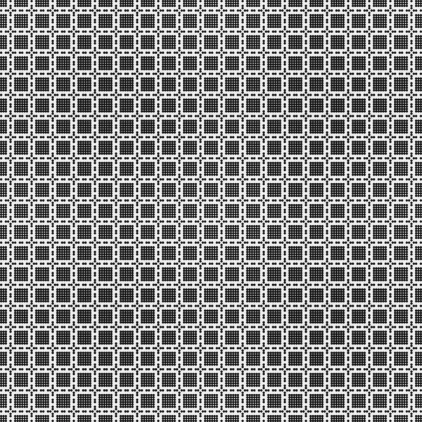 Geometric Black White Seamless Shapes Background Vector Illustration — Stock Vector