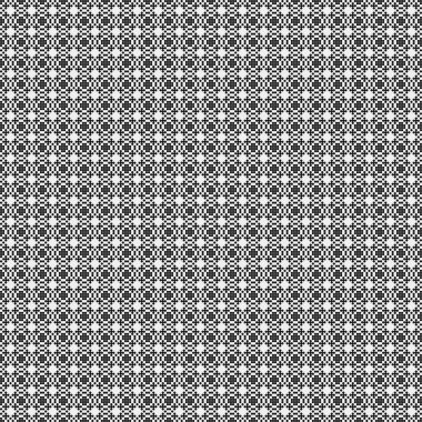 Soyut siyah ve beyaz süs desenli vektör çizimi