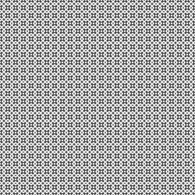 Noktalı siyah beyaz haç deseni, logo üretken hesaplama sanatı çizimi