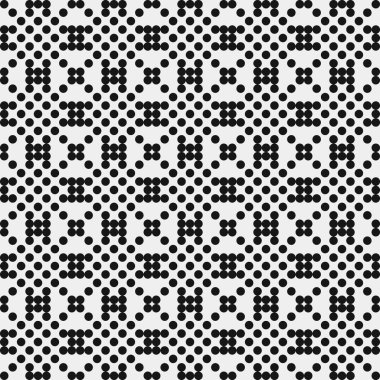 Soyut Çapraz Noktalar Şablonu, arka plan. Vektör illüstrasyonu  