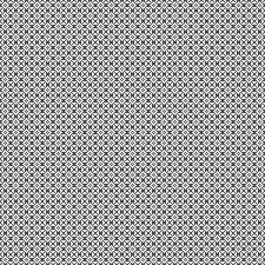 Soyut siyah ve beyaz süs desenli vektör çizimi