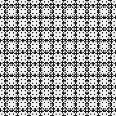 Siyah beyaz benekli pürüzsüz desen.