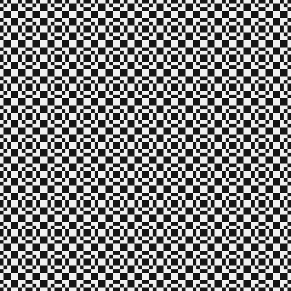 Problemfri Mønster Sort Hvid Geometriske Former Generativ Computerkunst Vektor Illustration – Stock-vektor