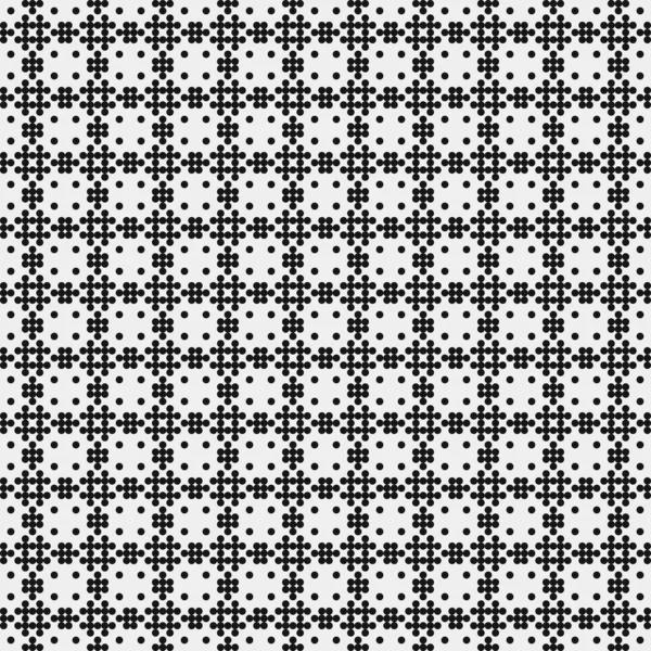 Seamless Pattern Black White Polka Dots — Stock Vector