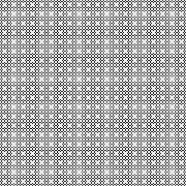 Soyut siyah ve beyaz süs desenli vektör çizimi