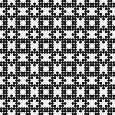 Noktalı soyut geometrik desen, üretken hesaplama sanatı çizimi 