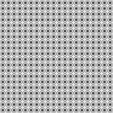 Soyut siyah ve beyaz süs desenli vektör çizimi