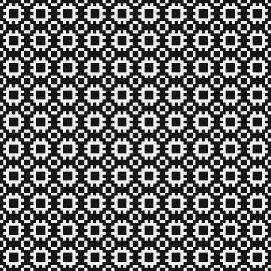 soyut geometrik siyah beyaz desen, vektör illüstrasyonu 