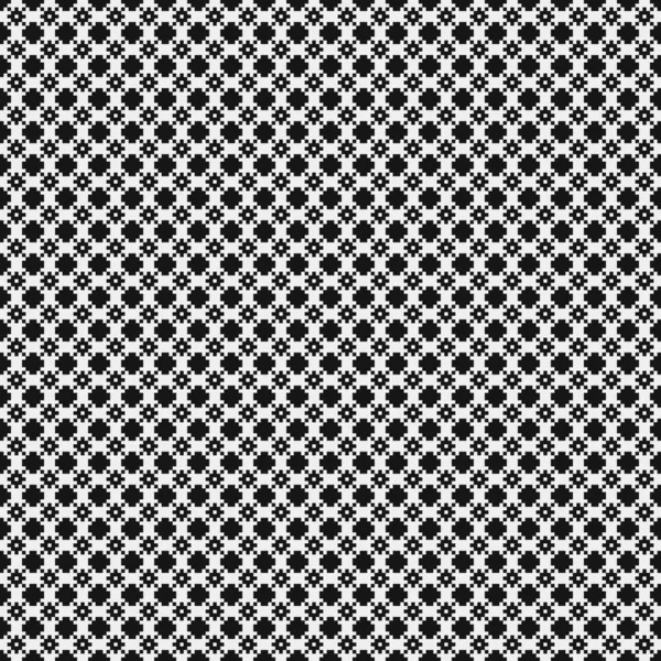 Motif Géométrique Abstrait Croisé Noir Blanc Illustration Vectorielle — Image vectorielle