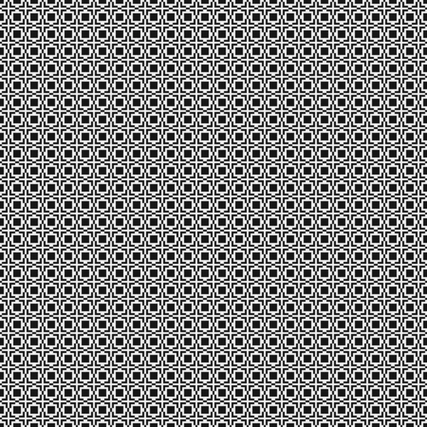 Безшовний Візерунок Чорно Білими Геометричними Формами — стоковий вектор