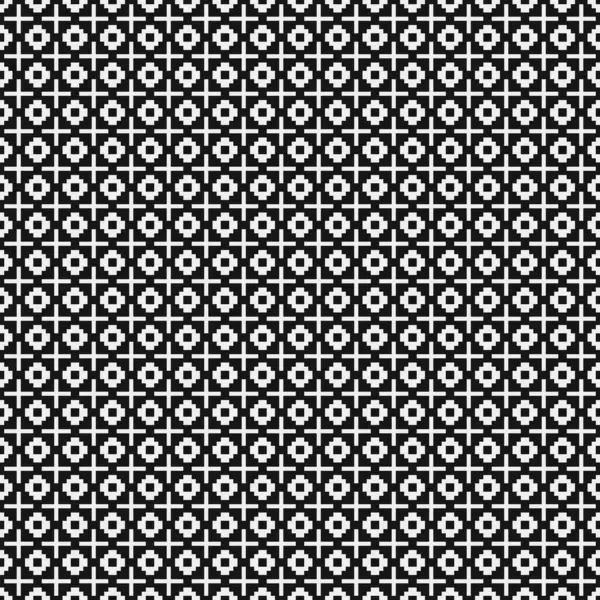 Astratto Croce Pattern Dots Logo Arte Computazionale Generativa Illustrazione — Vettoriale Stock