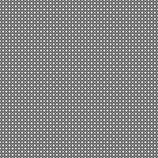 幾何学的黒白のシームレスな形状背景ベクトル図 — ストックベクタ