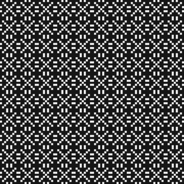 Siyah ve beyaz benekli pürüzsüz desen. vektör illüstrasyonu