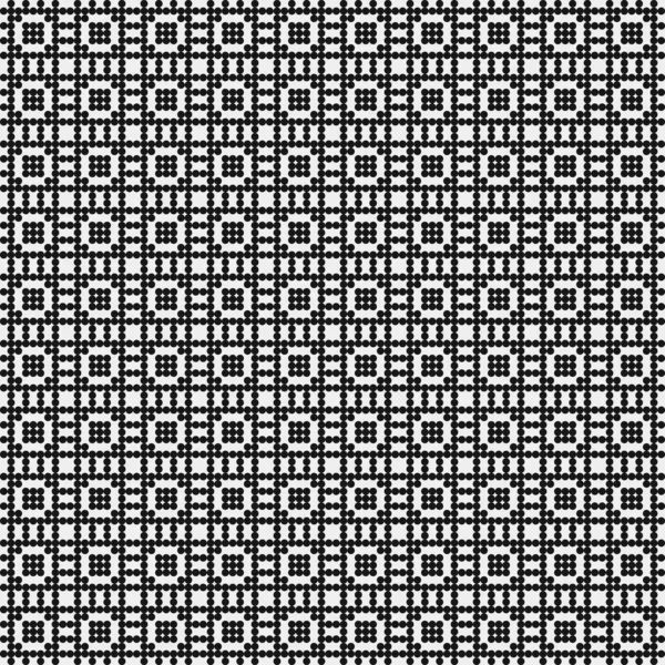 Черно Белый Крест Точками Логотип Генеративного Вычислительного Искусства Иллюстрации — стоковый вектор