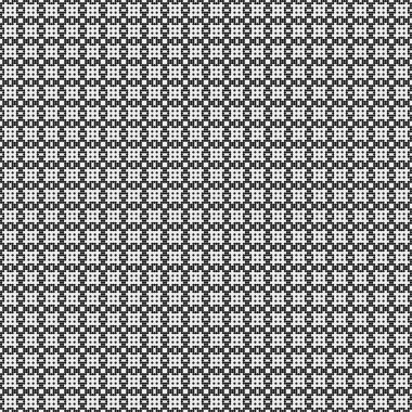 Soyut siyah ve beyaz süs desenli vektör çizimi