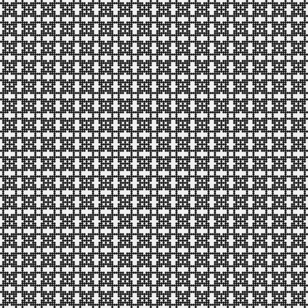 抽象的な幾何学的黒白のシームレスな形状背景ベクトル図 — ストックベクタ