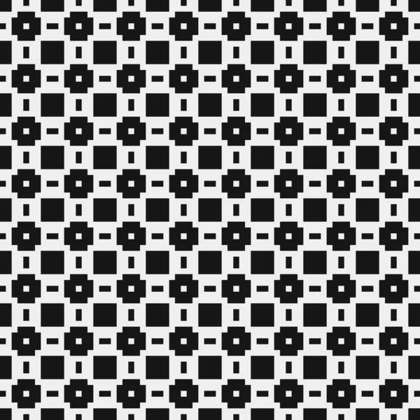 Motif Géométrique Abstrait Croisé Noir Blanc Illustration Vectorielle — Image vectorielle