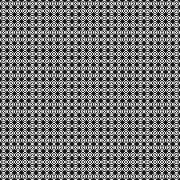 Naadloos Patroon Van Zwart Wit Geometrische Vormen — Stockvector