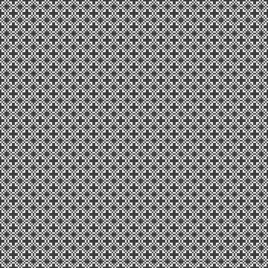 Soyut siyah ve beyaz süs desenli vektör çizimi