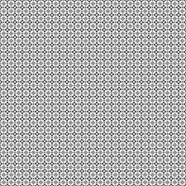 Noktalı siyah beyaz haç deseni, logo üretken hesaplama sanatı çizimi