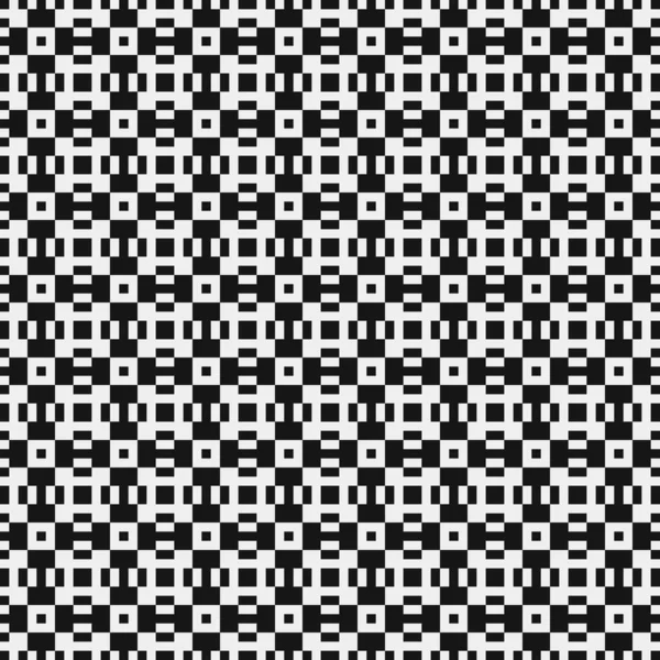 Motif Géométrique Abstrait Croisé Noir Blanc Illustration Vectorielle — Image vectorielle