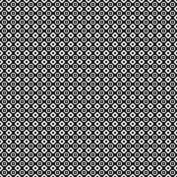 Seamless Pattern Black White Geometric Shapes — Stock Vector