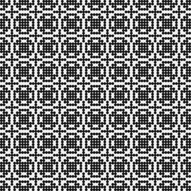 Noktalı soyut geometrik desen, üretken hesaplama sanatı çizimi 