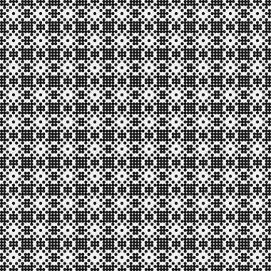 Soyut Çapraz Noktalar Şablonu, arka plan. Vektör illüstrasyonu   