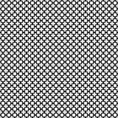 Siyah ve beyaz geometrik şekillerin kusursuz deseni. Üretken hesaplama sanatı vektör çizimi