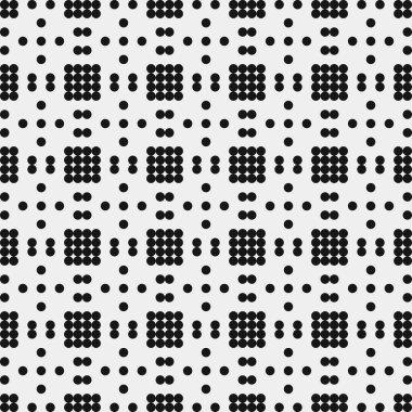 Noktalı soyut geometrik desen, üretken hesaplama sanatı çizimi 