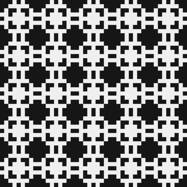 Motif Sans Couture Abstrait Géométrique Noir Blanc Fond — Image vectorielle