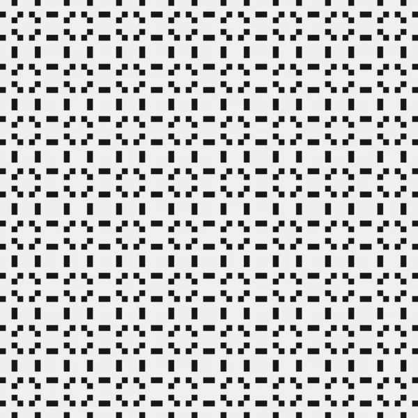 具有黑白正方形的无缝图案 矢量说明 — 图库矢量图片