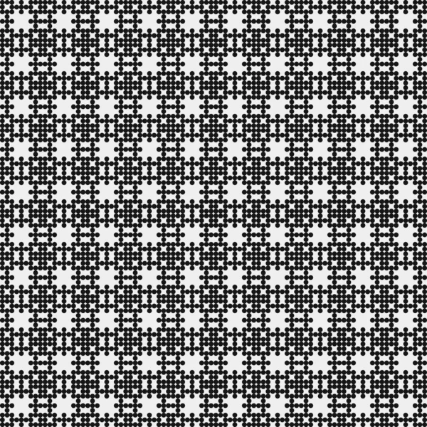 Abstract Black White Ornamental Pattern Vector Illustration — Stock Vector