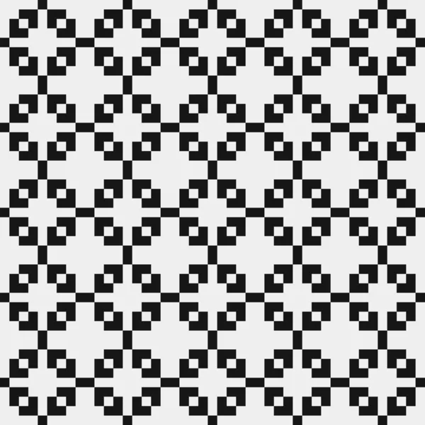 Modèle Sans Couture Vectoriel Fond Géométrique Abstrait Texture Noir Blanc — Image vectorielle