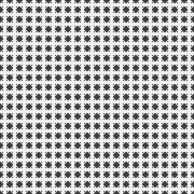 Soyut siyah ve beyaz süs desenli vektör çizimi